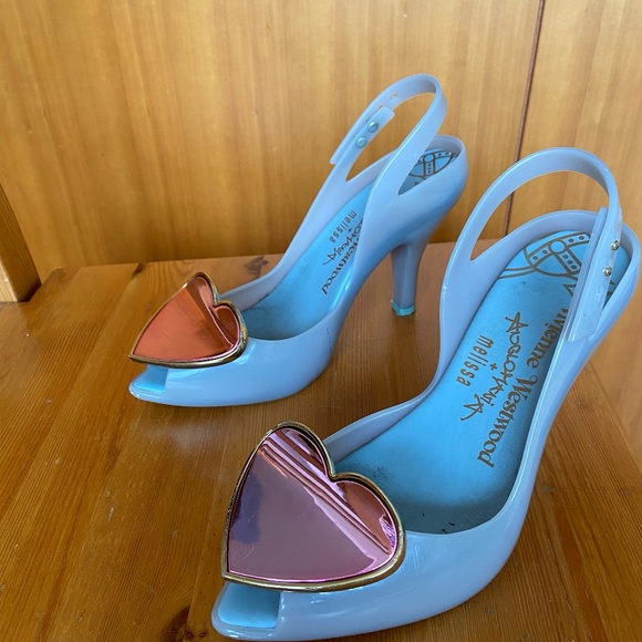 Vivienne Westwood Shoes - Vivienne Westwood + Melissa Anglomania Powder Blue Heels, Size 37 EU